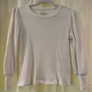 Madewell, size XS, white long sleeve